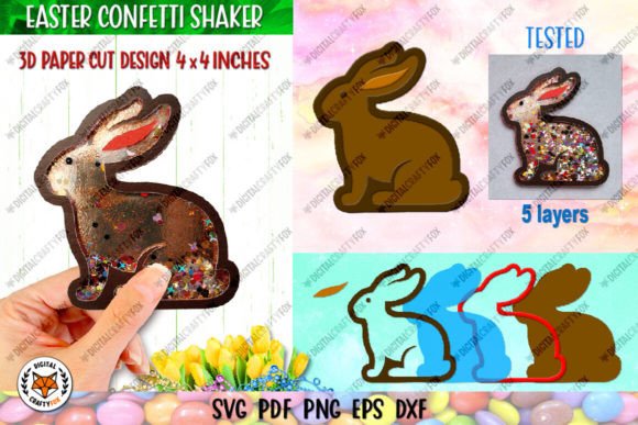 3D Chocolate Bunny Confetti Shaker Review