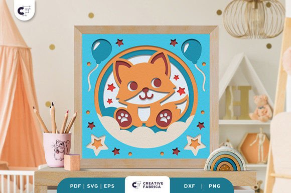 Baby Fox 3D SVG: Shadow Box Paper Cut Review