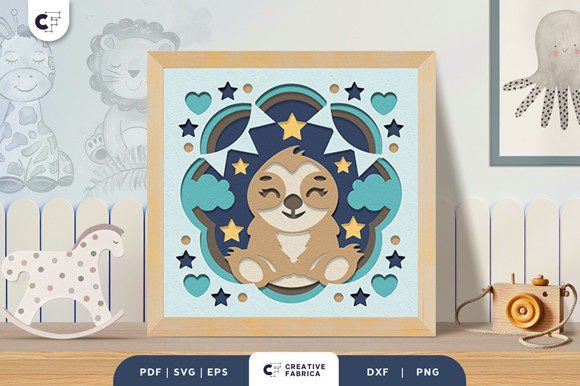 Baby Sloth Nursery 3D SVG: A Brand Asset Review