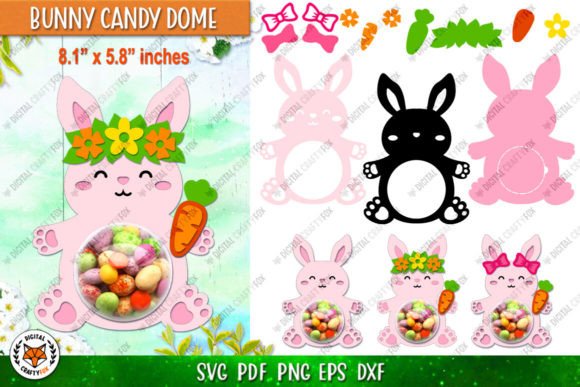 Easter Bunny Girl Candy Dome 3D SVG Shapes Review