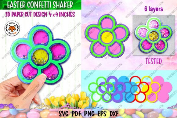 Flower Confetti Shaker: 3D Easter SVG Review