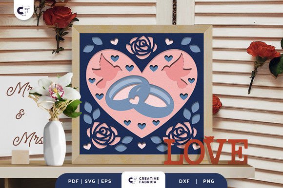 Intertwined Rings 3D SVG for Table Decorations