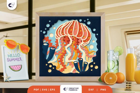 Jellyfish 3D SVG: A Seasons Shadow Box Review