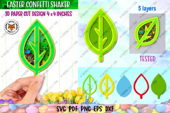 Leaf Confetti Shaker: 3D Easter SVG Review