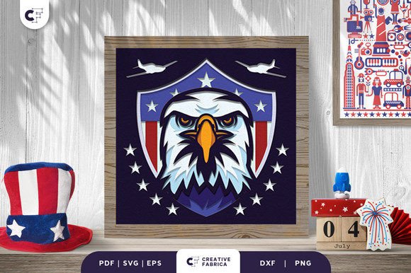 Military Eagle 3D Shadow Box Paper Cut Review