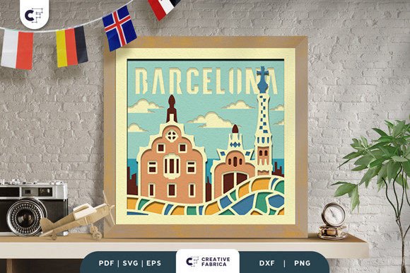 Parc Guell Barcelona 3D Paper Cut SVG Review